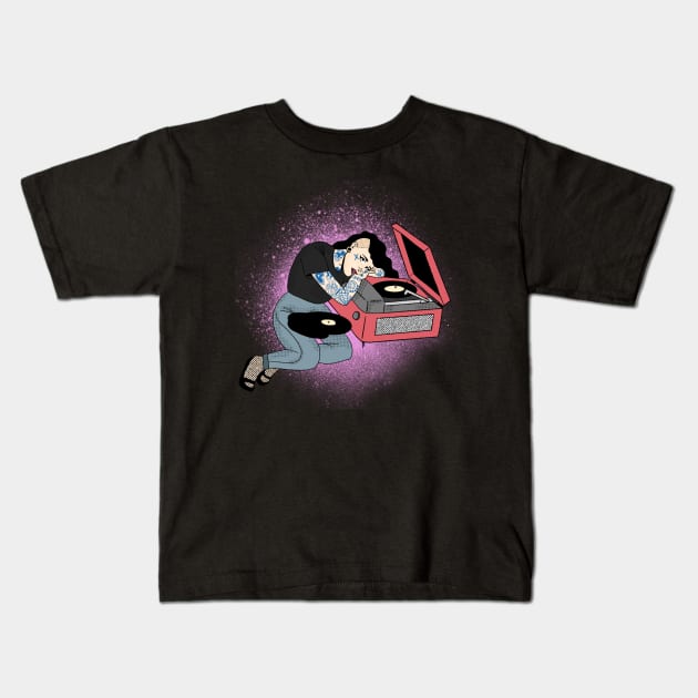 Sad songs Kids T-Shirt by HEcreative